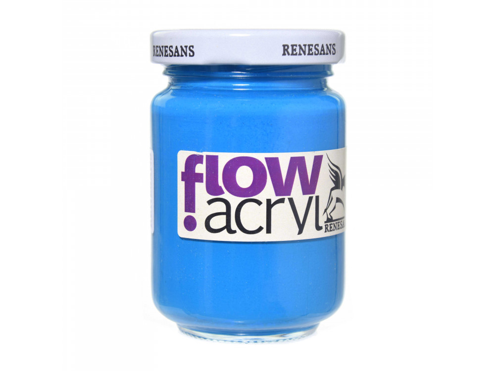 Acrylic paint Flow - Renesans - 27, primary blue, 125 ml