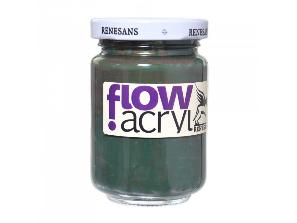 Acrylic paint Flow - Renesans - 22, sap green, 125 ml