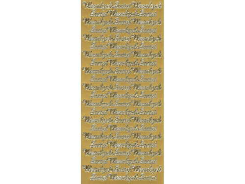 Stickers - Wesołych Świąt 2841 Gold