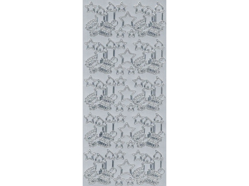 Stickers - Candles Strars 68 Silver