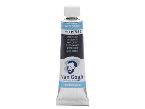 Watercolor paint in tube - Van Gogh - Oxide Black 10 ml