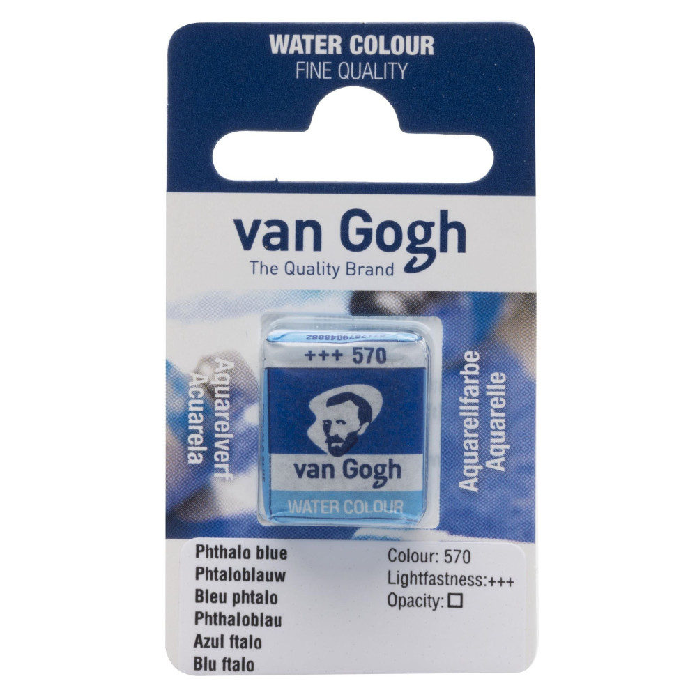 Watercolor pan paint - Van Gogh - Phthalo Blue