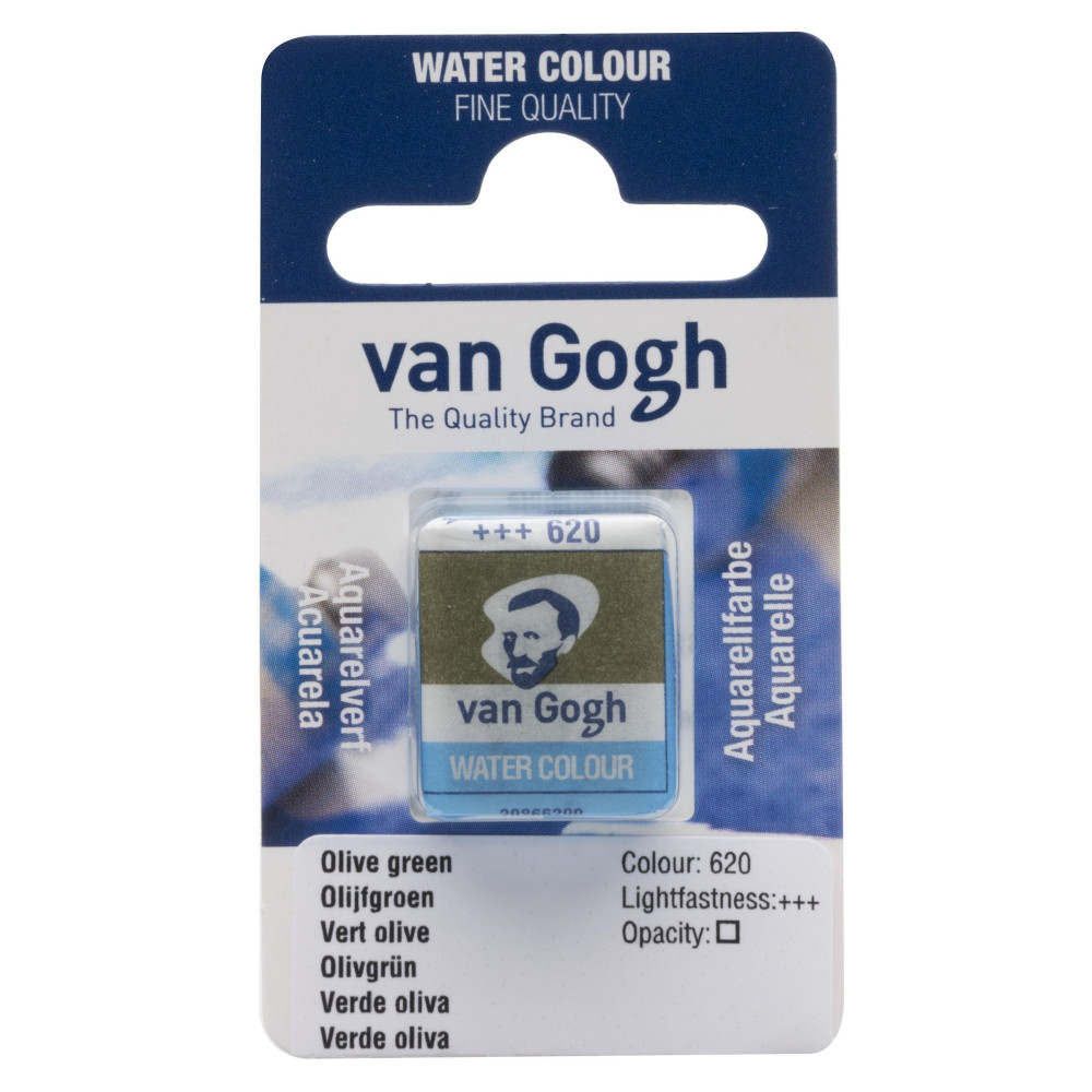 Farba akwarelowa w kostce - Van Gogh - 620 Olive Green