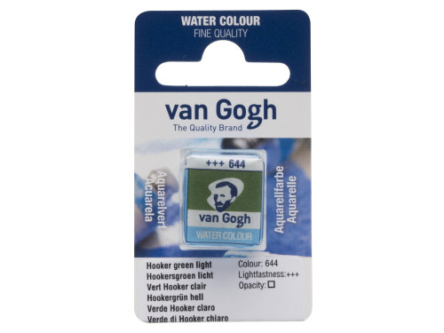Watercolor pan paint - Van Gogh - 644 Hooker Green Light