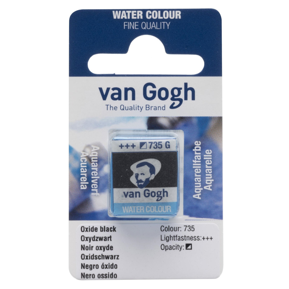 Watercolor pan paint - Van Gogh - Oxide Black