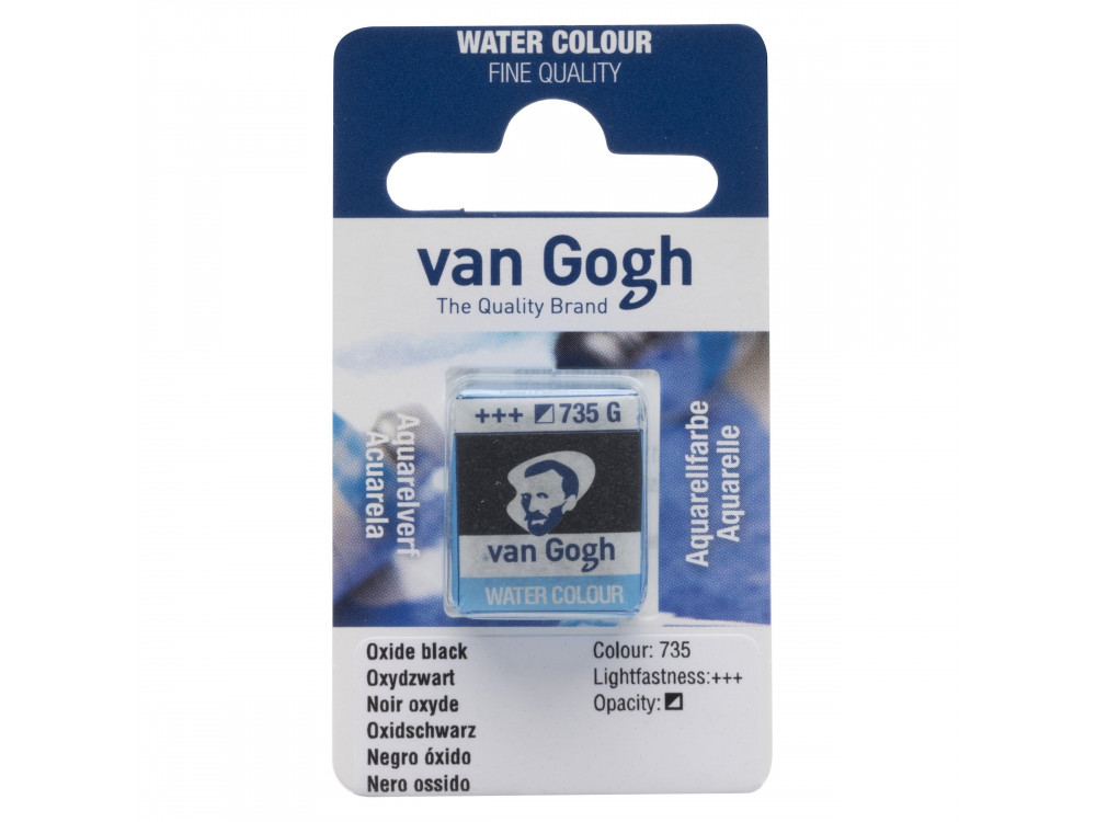 Watercolor pan paint - Van Gogh - Oxide Black