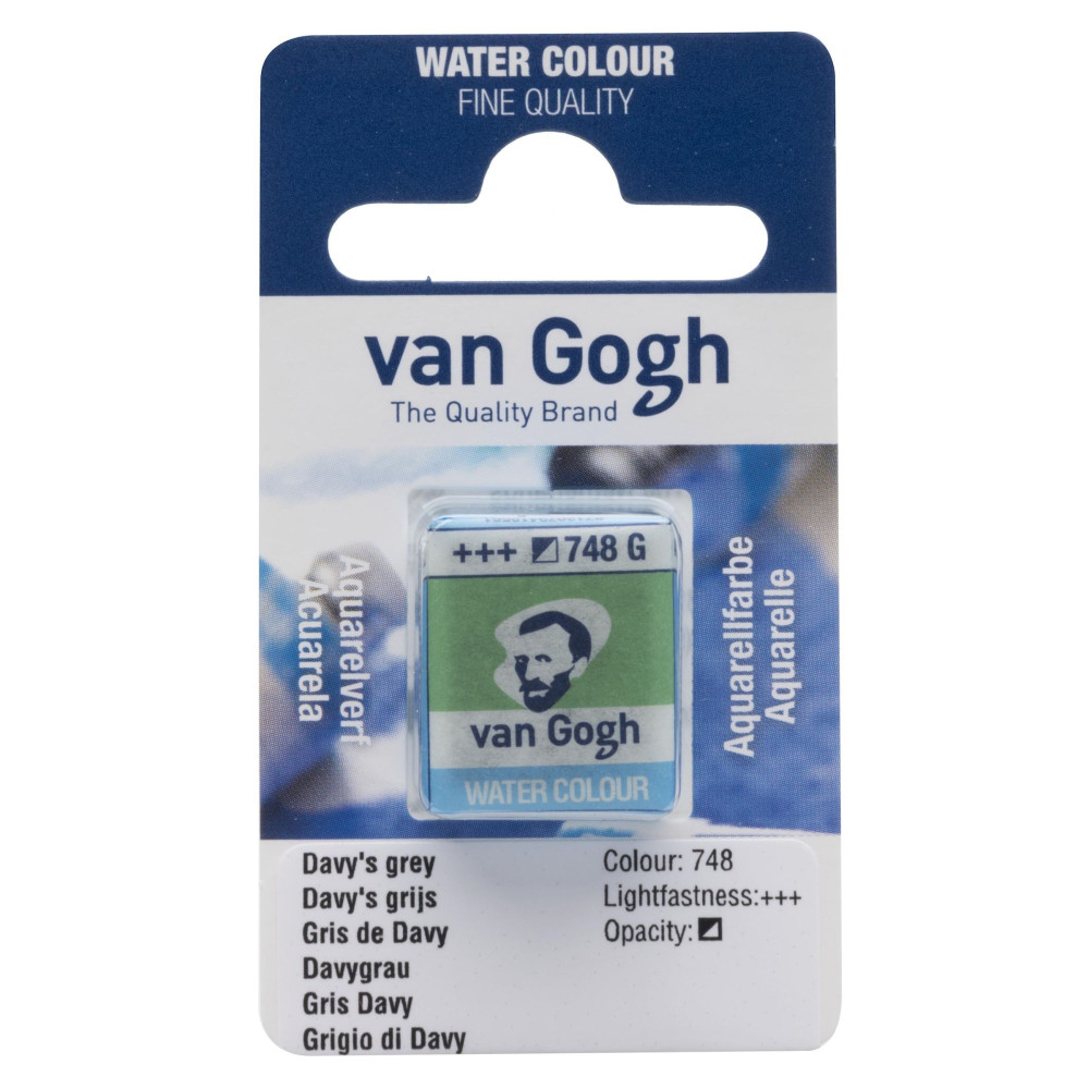Farba akwarelowa w kostce - Van Gogh - 748 Davy's Grey