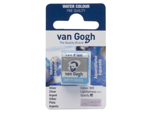 Farba akwarelowa w kostce - Van Gogh - 800 Silver