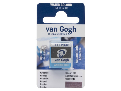 Farba akwarelowa w kostce - Van Gogh - 840 Graphite