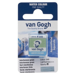 Farba akwarelowa w kostce - Van Gogh - 848 Interference Green