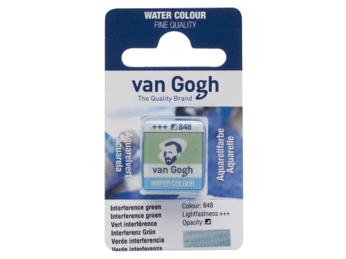 Watercolor pan paint - Van Gogh - 848 Interference Green