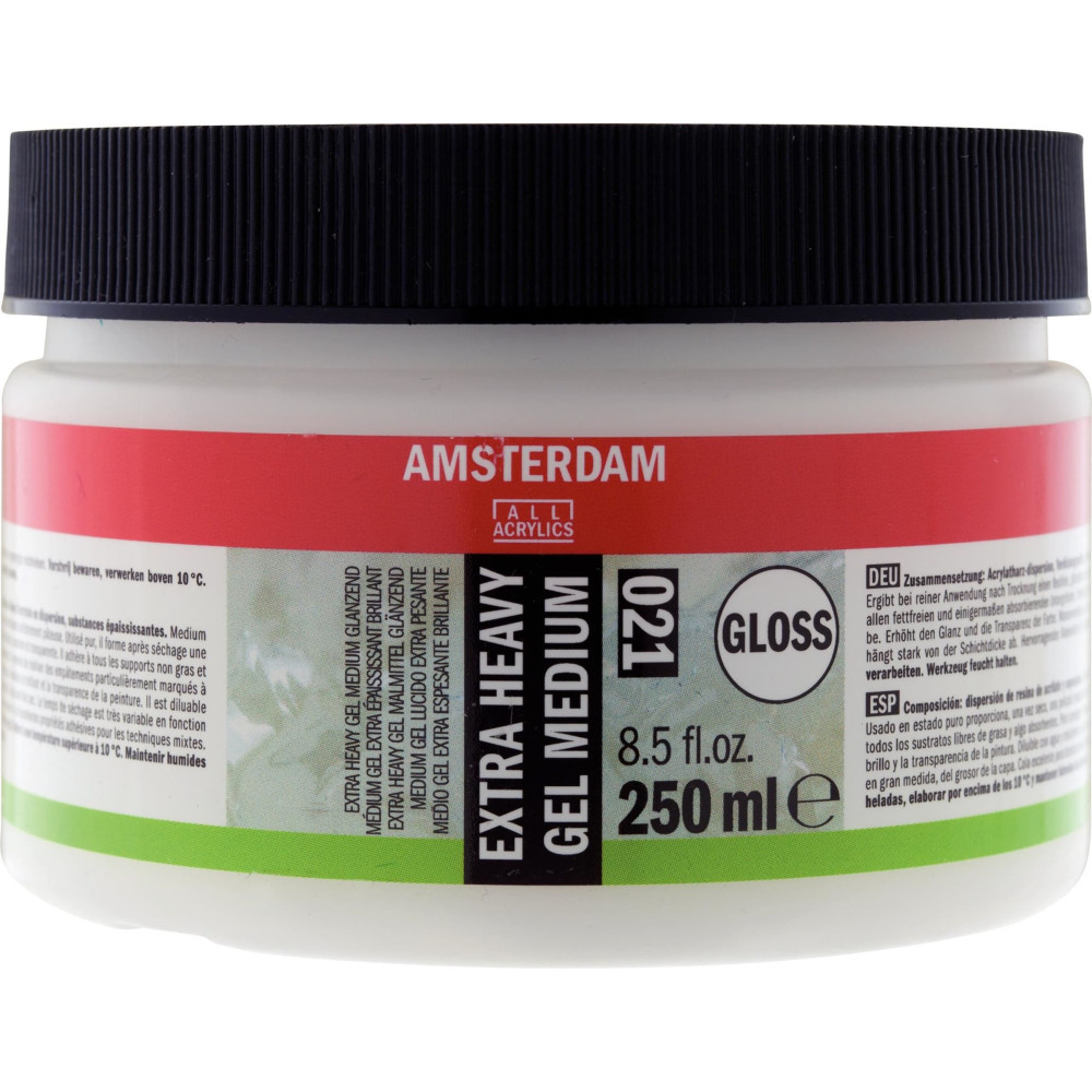 Extra heavy gel acrylic medium - Amsterdam - gloss, 250 ml