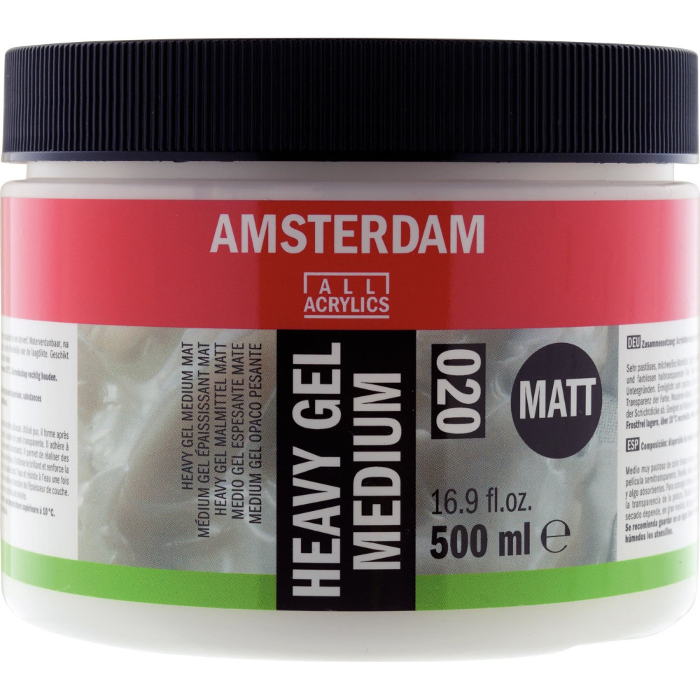 Heavy gel acrylic medium - Amsterdam - matt, 500 ml