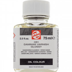 Werniks damarowy do farb olejnych - Talens - błyszczący, 75 ml