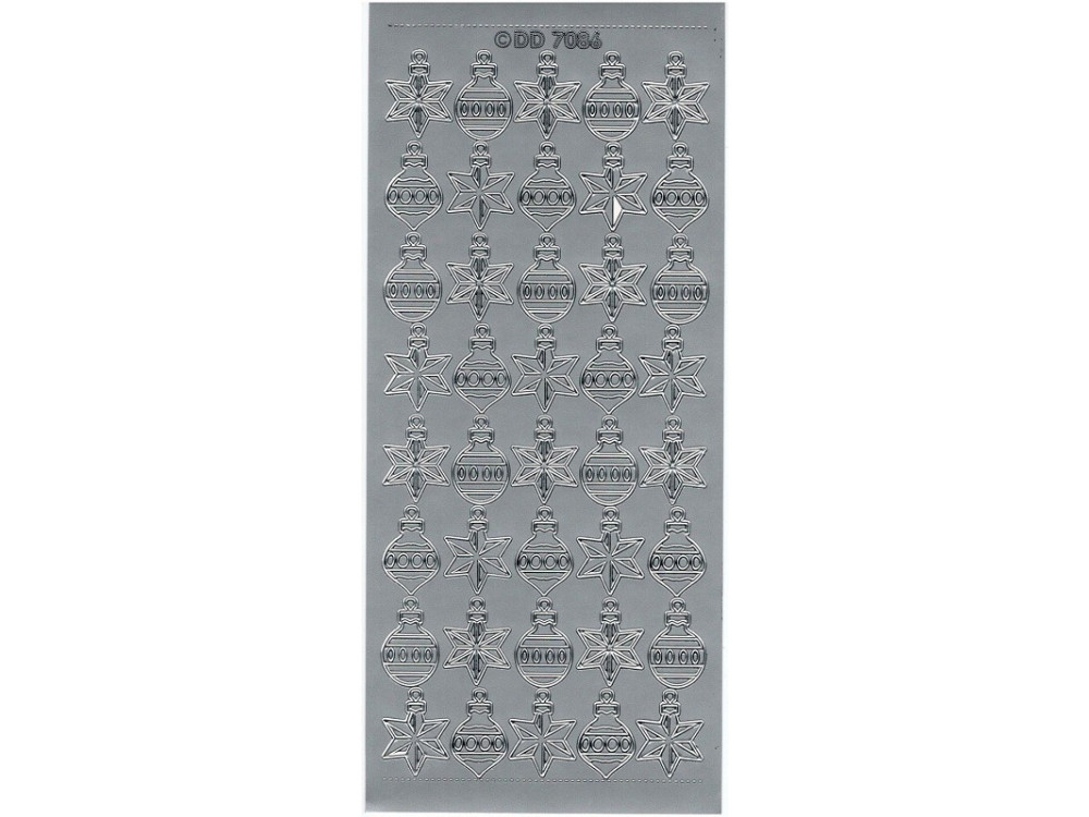 Stickers - Christmas Boubles 7086 Silver