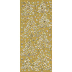 Stickers - Christmas Tree 700 Gold