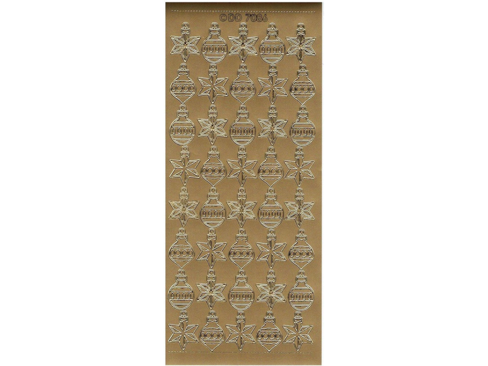 Stickers - Christmas Boubles 7086 Gold