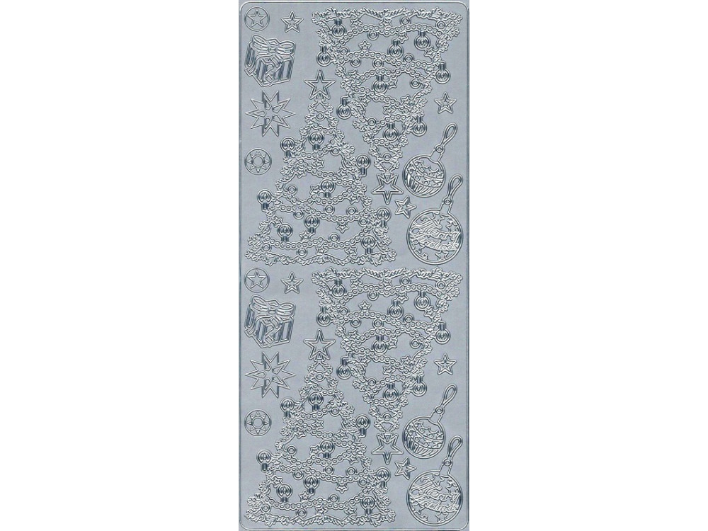 Sticker - Christmas Tree 1721 silver
