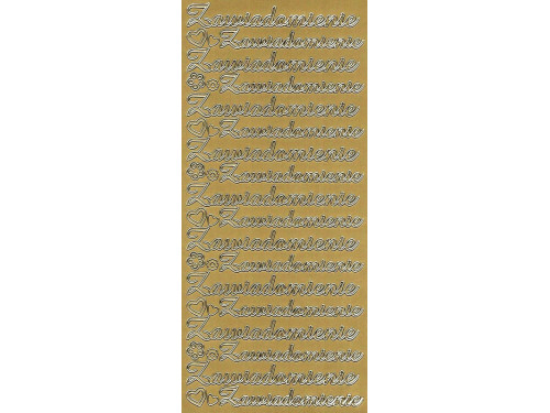 Stickers - Zawiadomienie 414 Gold