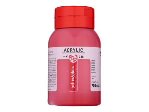Farba akrylowa - Talens Art Creation - Carmine, 750 ml