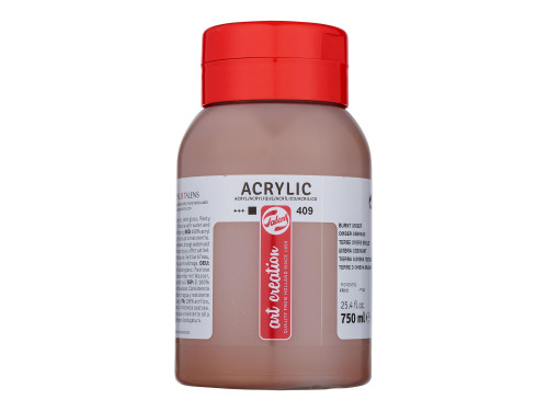 Acrylic paint - Talens Art Creation - Burnt Umber, 750 ml