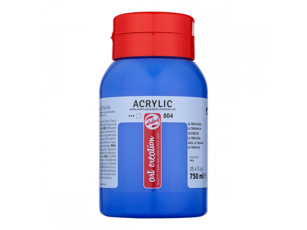Farba akrylowa - Talens Art Creation - Ultramarine, 750 ml
