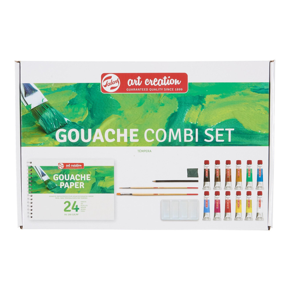 Combi set of gouache paints - Talens Art Creation - 12 colors x 12 ml