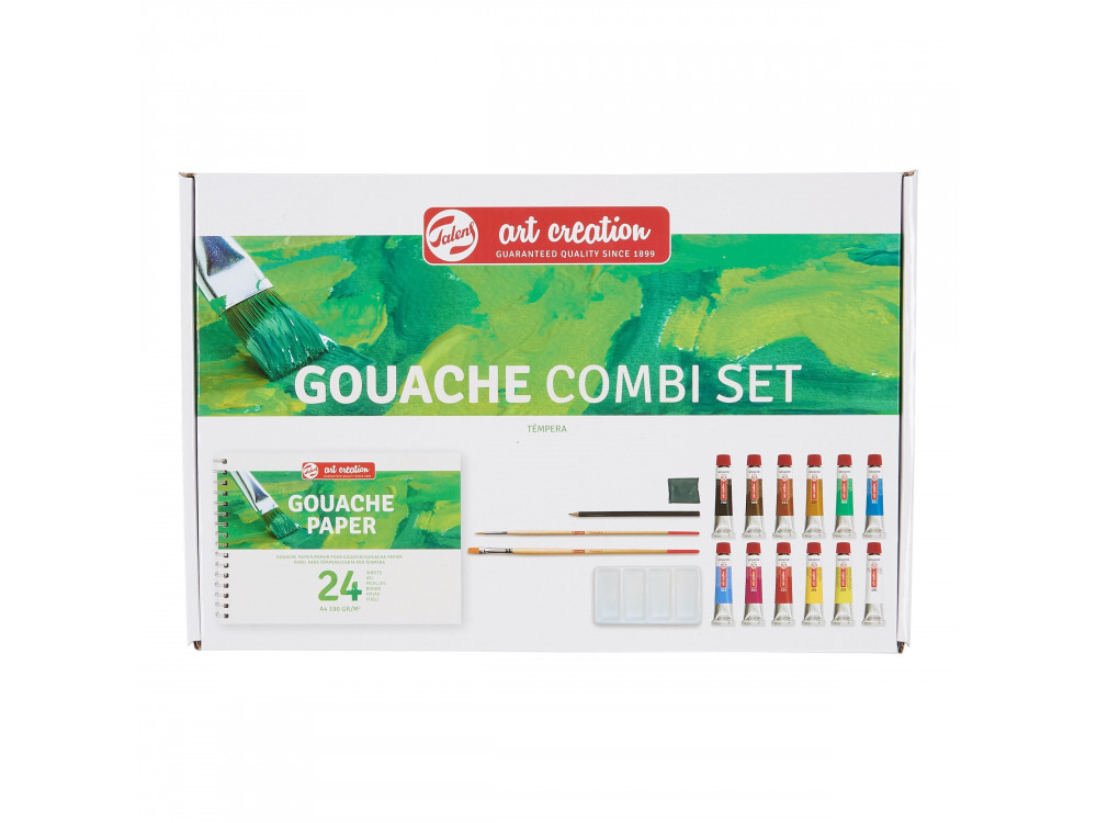 Combi set of gouache paints - Talens Art Creation - 12 colors x 12 ml