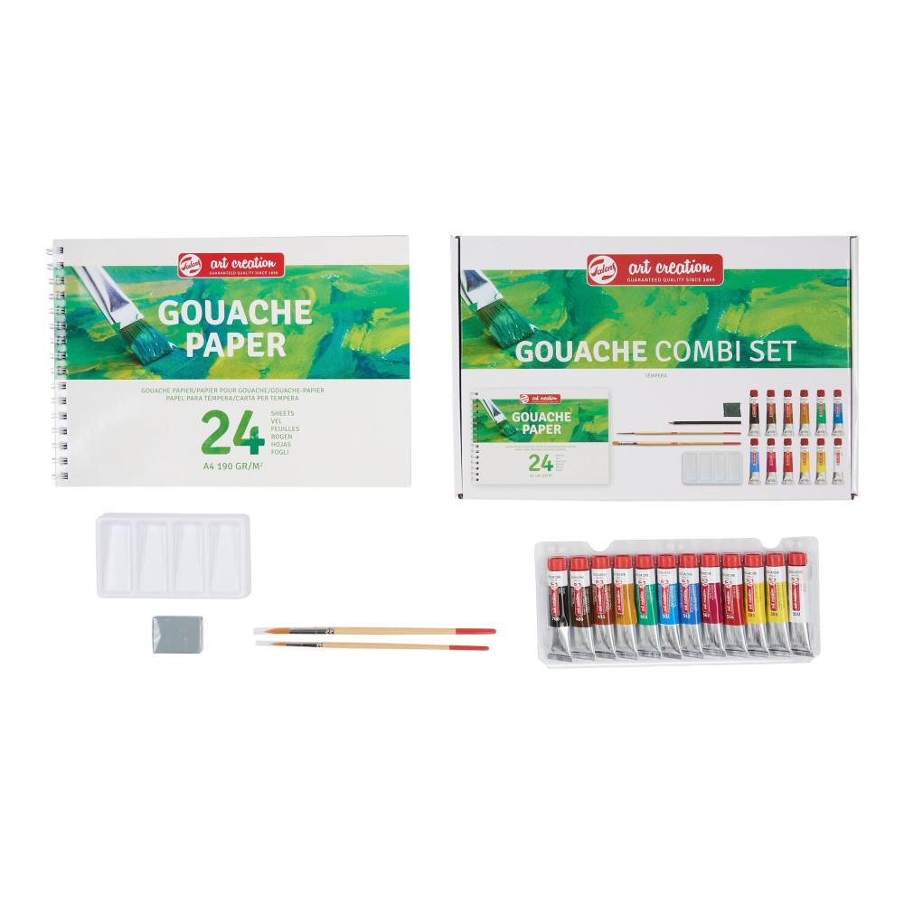 Zestaw farb gwaszy Combiset - Talens Art Creation - 12 kolorów x 12 ml