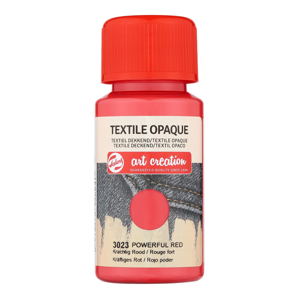 Textile Opaque paint - Talens Art Creation - Powerful Red, 50 ml