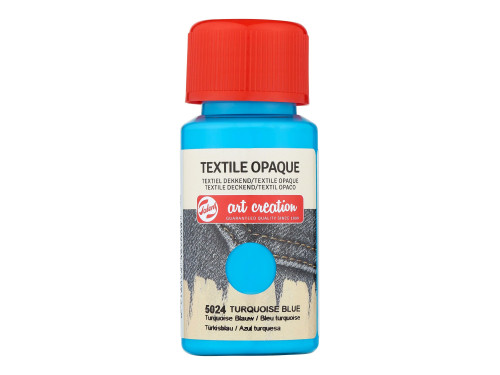 Textile Opaque paint - Talens Art Creation - Turquoise Blue, 50 ml