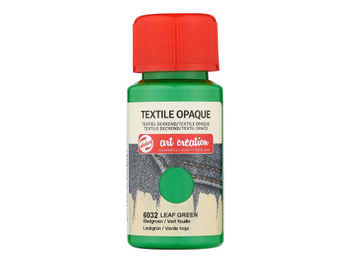 Farba do tkanin ciemnych Textile Opaque - Talens Art Creation - Leaf Green, 50 ml