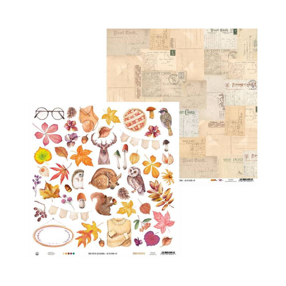 Set of scrapbooking papers 30,5 x 30,5 cm - Piątek Trzynastego - The Four Seasons Autumn
