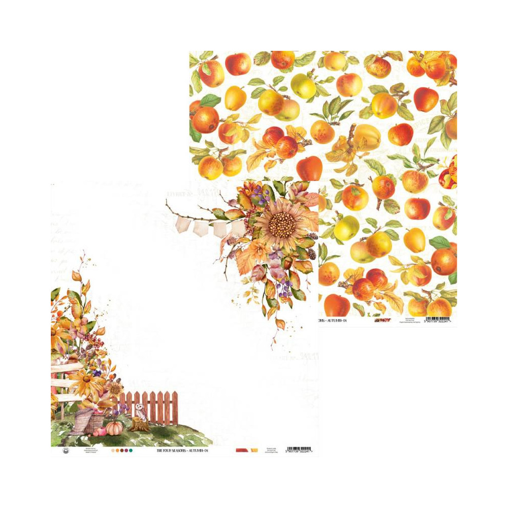 Set of scrapbooking papers 30,5 x 30,5 cm - Piątek Trzynastego - The Four Seasons Autumn