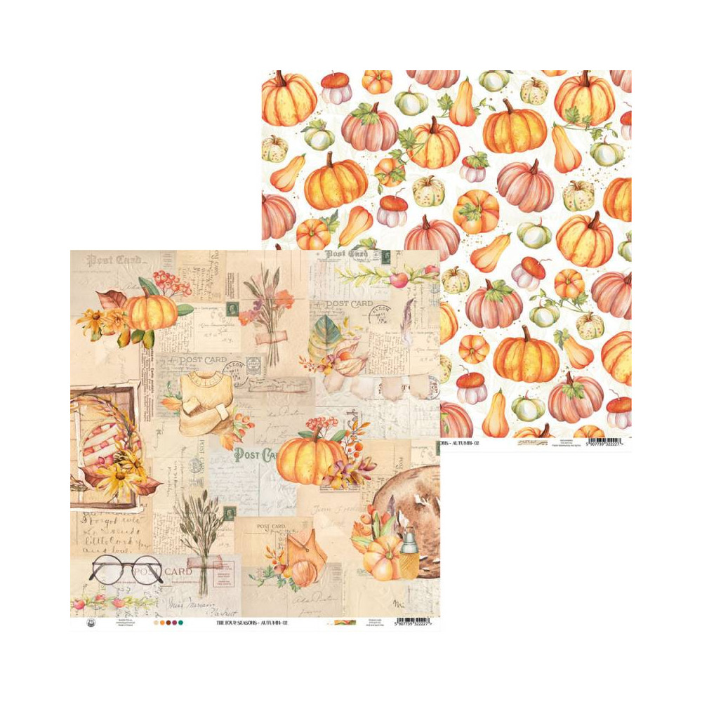 Zestaw papierów do scrapbookingu 30,5 x 30,5 cm - Piątek Trzynastego - The Four Seasons Autumn