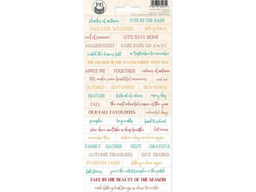 Arkusz naklejek 10,5 x 23 cm - Piątek Trzynastego - The Four Seasons Autumn 01