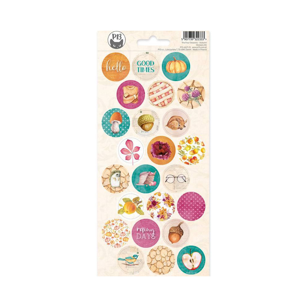 Set of stickers 10,5 x 23 cm - Piątek Trzynastego - The Four Seasons Autumn 03