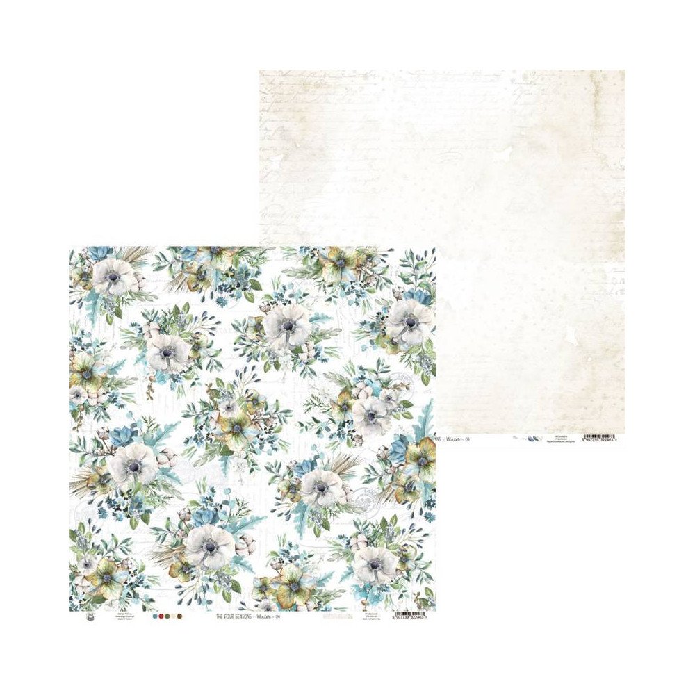 Scrapbooking paper 30,5 x 30,5 cm - Piątek Trzynastego - The Four Seasons Winter 04