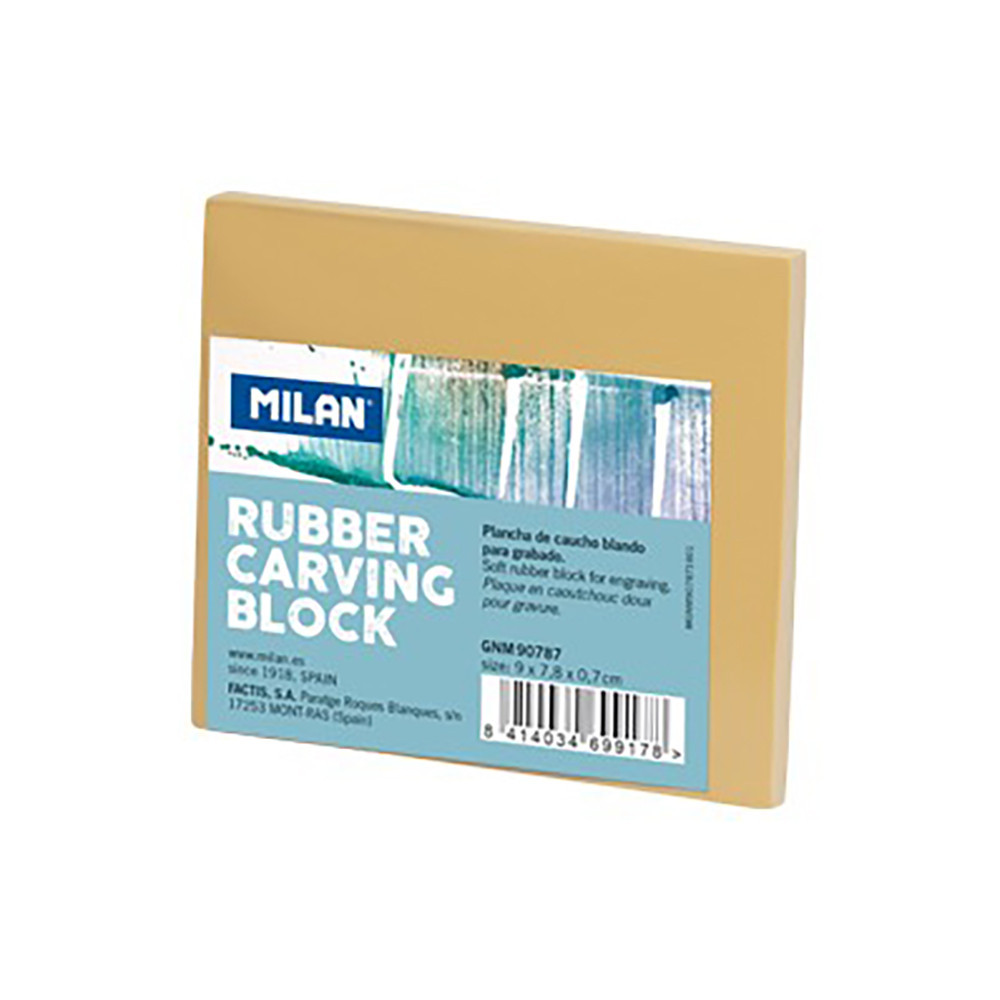 Carving block, engraving plate - Milan - rubber, 30 x 30 cm