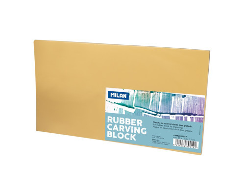 Carving block, engraving plate - Milan - rubber, 28 x 15 cm