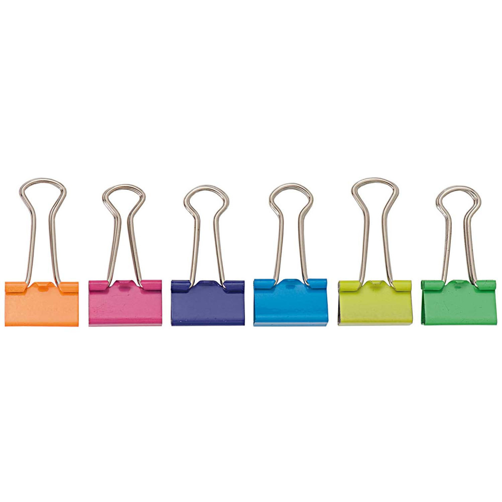 Office binder clips - Rico Design - multicolor, 25 mm, 12 pcs.