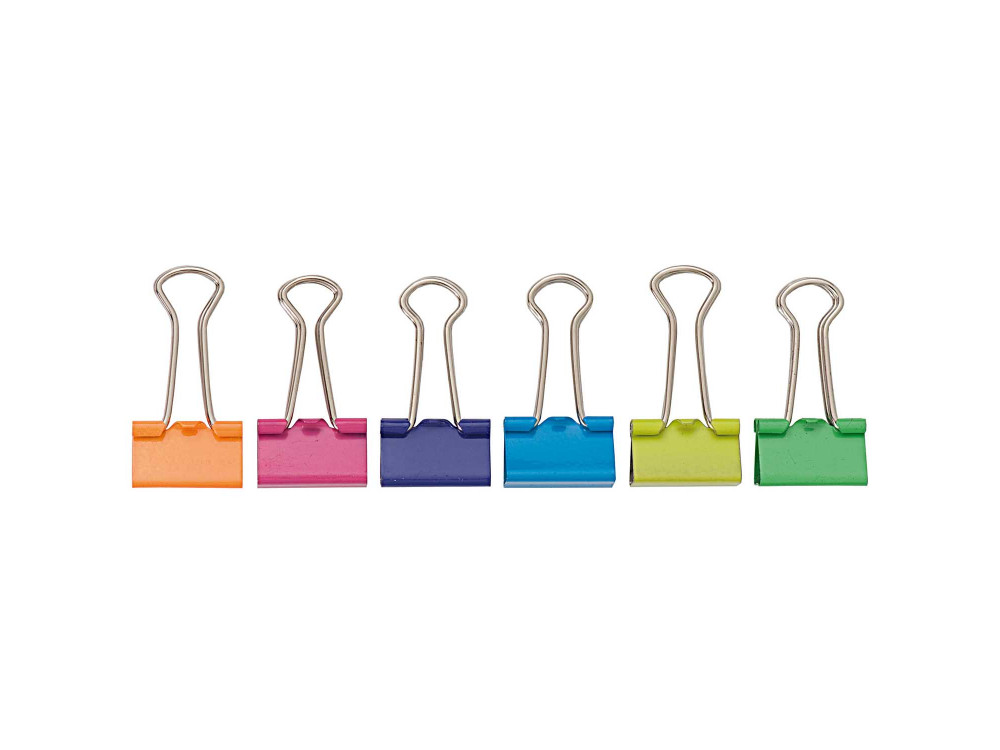 Office binder clips - Rico Design - multicolor, 25 mm, 12 pcs.