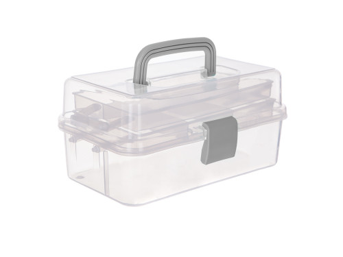 Folding case, organizer - Simply Crafting - grey, 27 x 17,5 x 14 cm