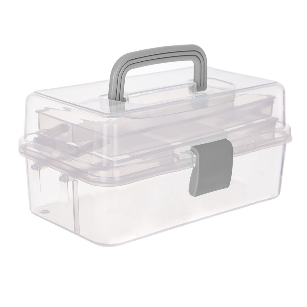 Folding case, organizer - Simply Crafting - grey, 27 x 17,5 x 14 cm