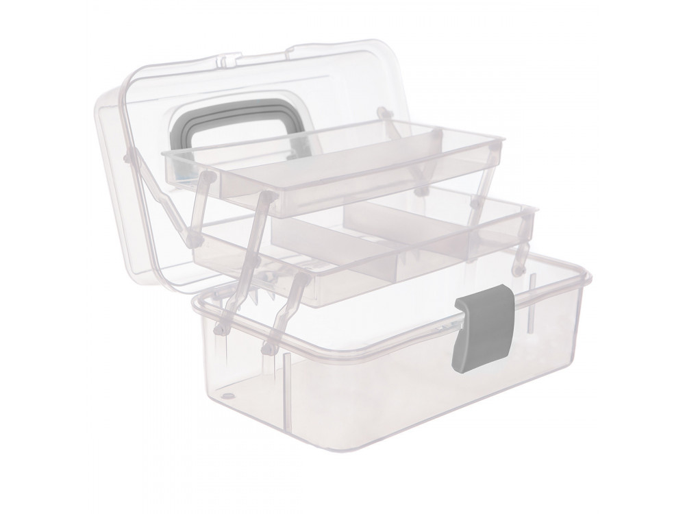 Folding case, organizer - Simply Crafting - grey, 27 x 17,5 x 14 cm