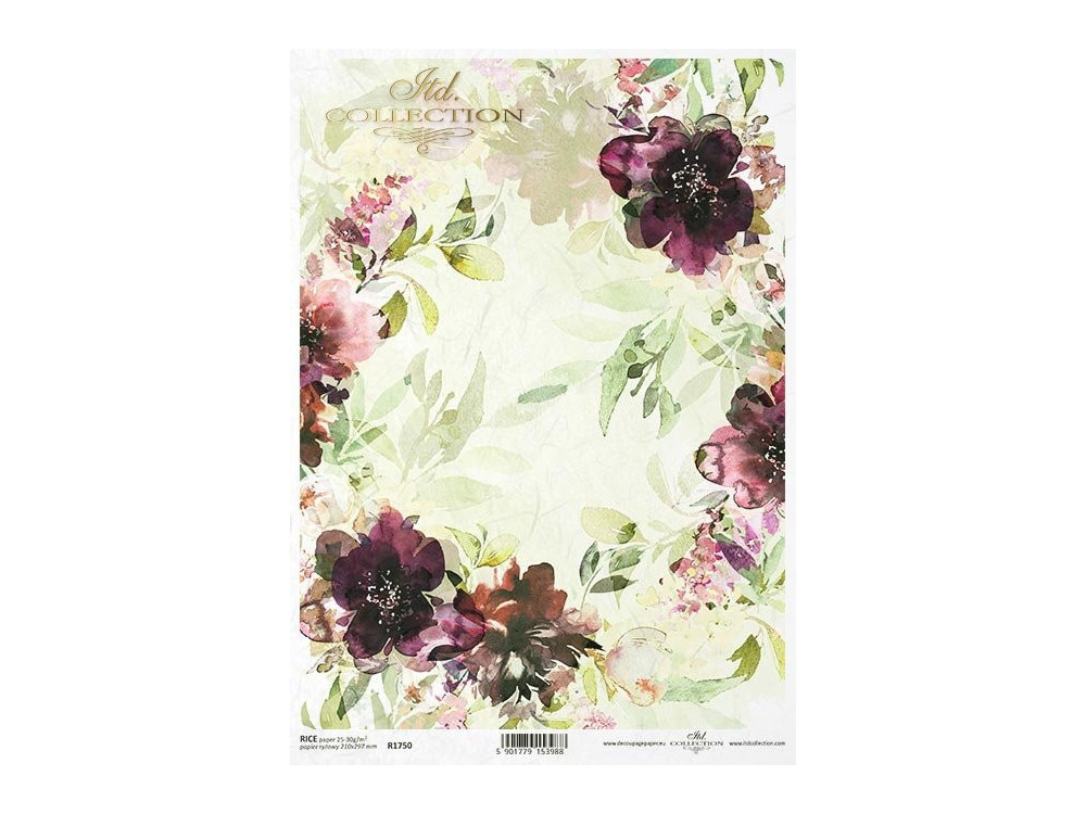 Papier do decoupage A4 - ITD Collection - ryżowy, R1750