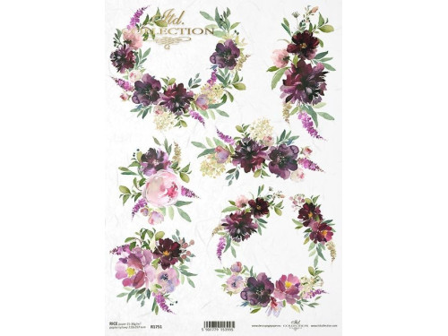 Decoupage paper A4 - ITD Collection - rice, R1751