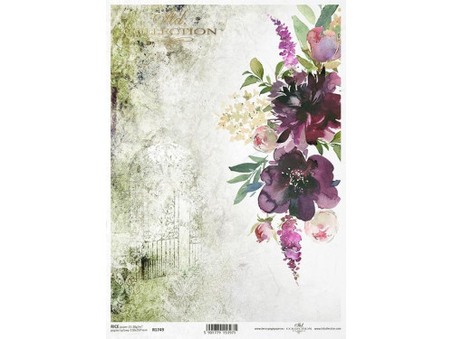 Papier do decoupage A4 - ITD Collection - ryżowy, R1749