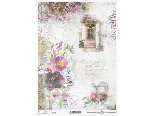 Decoupage paper A4 - ITD Collection - rice, R1748