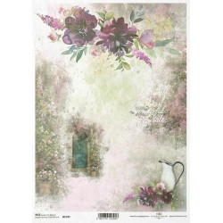 Decoupage paper A4 - ITD Collection - rice, R1747